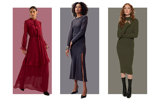 Vestido feminino no inverno: como usar com camadas e montar looks quentinhos